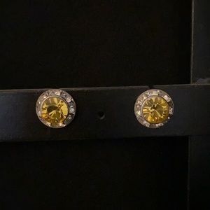 2 for $15 Yellow and White Stud Earrings